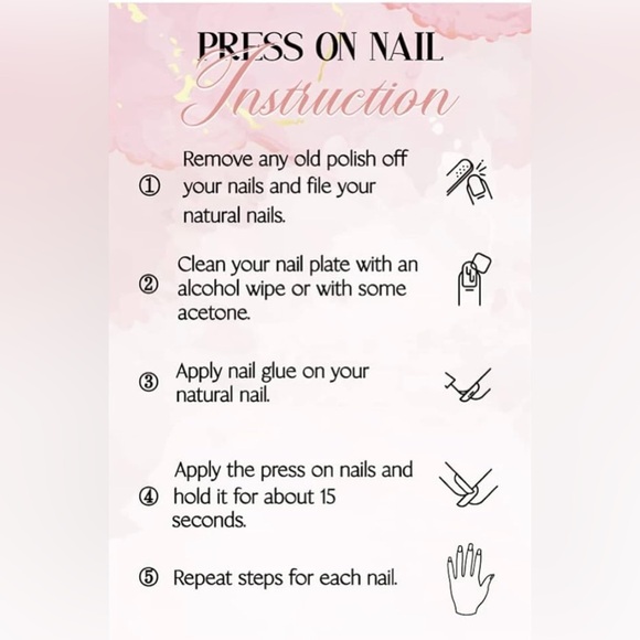 Hand Crafted (Glow In The Dark) Short Square Love Galore Luxury Press On Nails - Picture 5 of 8